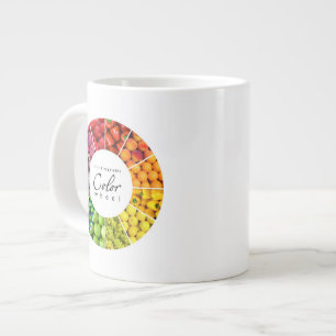 Obst- und Gemüse Farbrad (12 Farben) Jumbo-Tasse