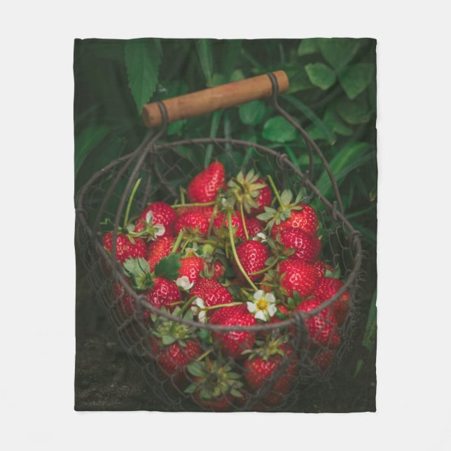 Obst und Gemüse Fleecedecke (Vorderseite)