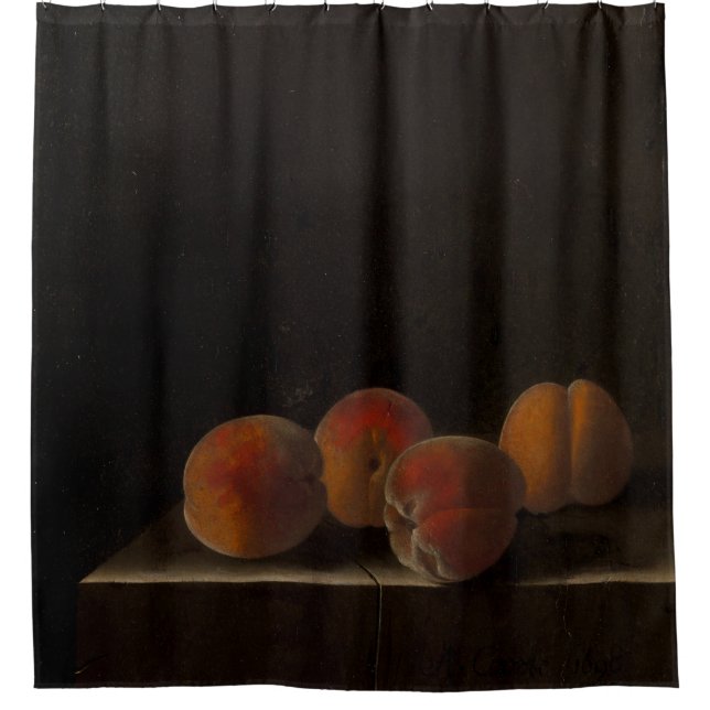 Obst und Gemüse in Farbe Duschvorhang (Vorderseite)