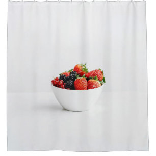 Obst und Gemüse in Farbe Duschvorhang