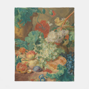 Obst und Gemüse in Farbe Fleecedecke