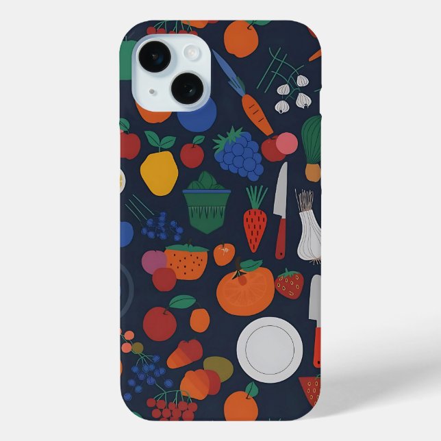 Obst und Gemüse Küche Thema Handy Case (Rückseite)
