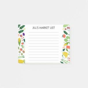 Obst und Gemüse Lebensmittelgeschäft CUSTOM Post-it Klebezettel