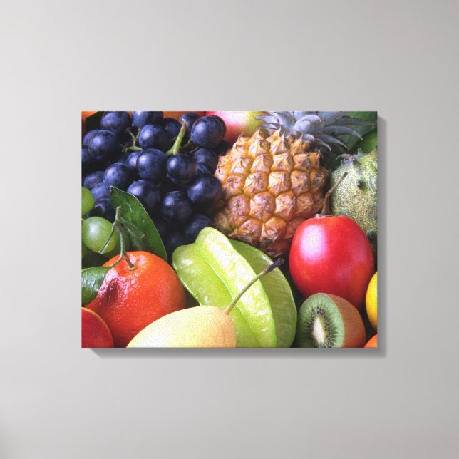 Obst und Gemüse Leinwanddruck (Vorderseite)