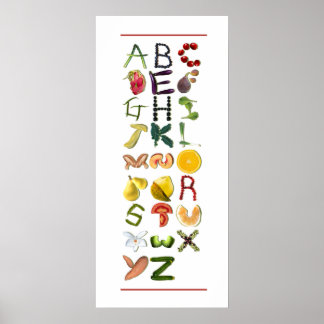Obst und Gemüse Poster