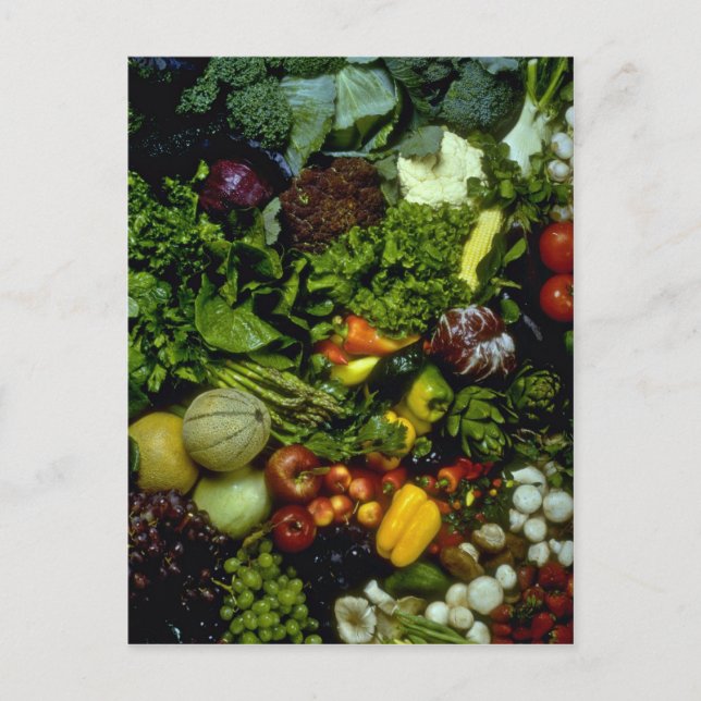 Obst und Gemüse Postkarte (Vorderseite)