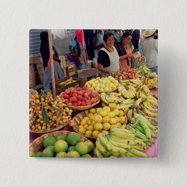 Obst- und Gemüse Stall Button (Vorderseite)