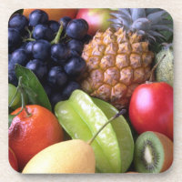 Obst und Gemüse Untersetzer Set