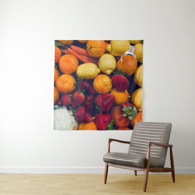 Obst und Gemüse Wandteppich (Beispiel)