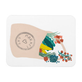 Obst- und Gemüseanbau Bauern Markt Magnet