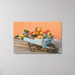 Obst- und Gemüsekarren, Kuba Leinwanddruck