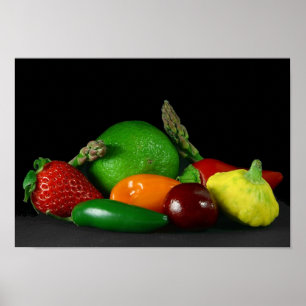 Obst- und Gemüseposter AB 14.95 Uhr Poster