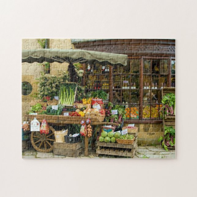 Obst und Veg farbenfrohe englische Village Store (Horizontal)