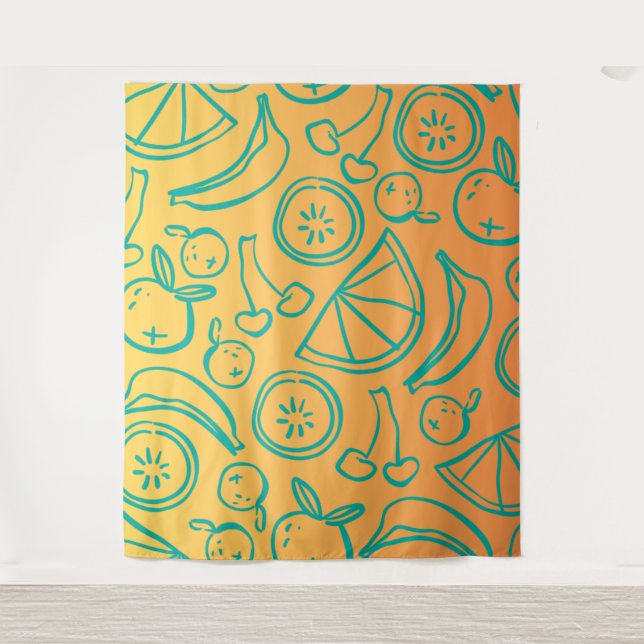 Obst Wandteppich (Vorderseite)