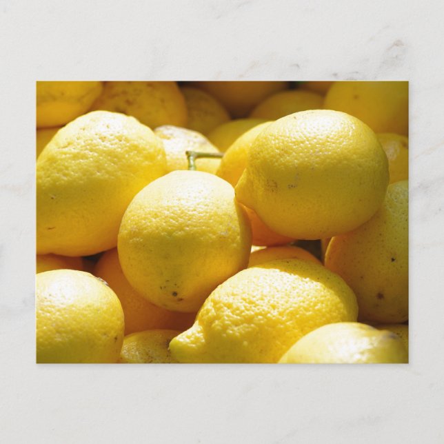Obst: Zitronen Postkarte (Vorderseite)