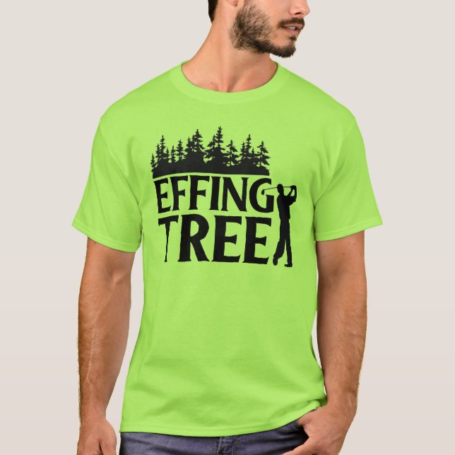 Obstacle Course: Bäume gegen Golfer T-Shirt (Vorderseite)