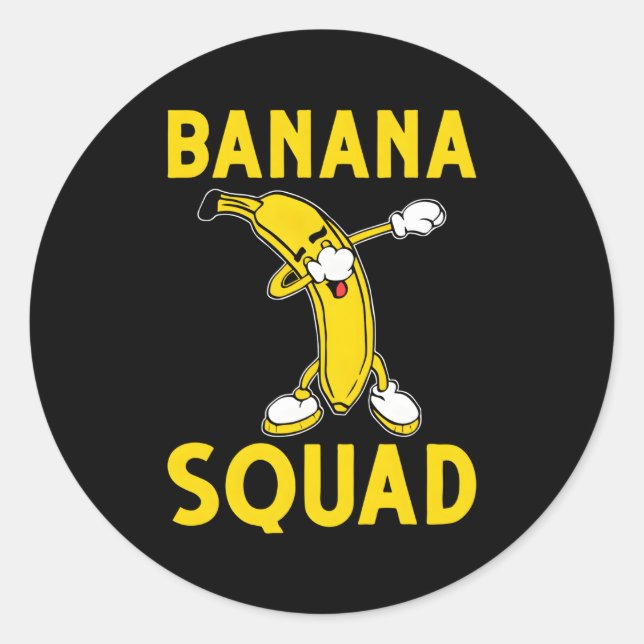 Obstbananenstücke Banana Runder Aufkleber (Vorderseite)