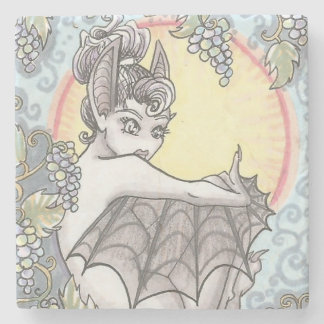 Obstbat Faible Trauben Fantasy Art Stone Untersetz Steinuntersetzer