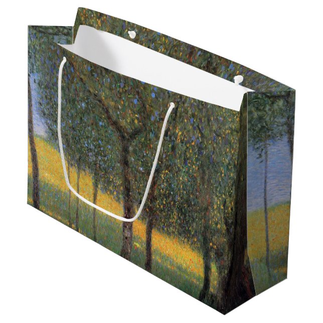 Obstbäume, Gustav Klimt Große Geschenktüte (Vorderseite Schrägansicht)