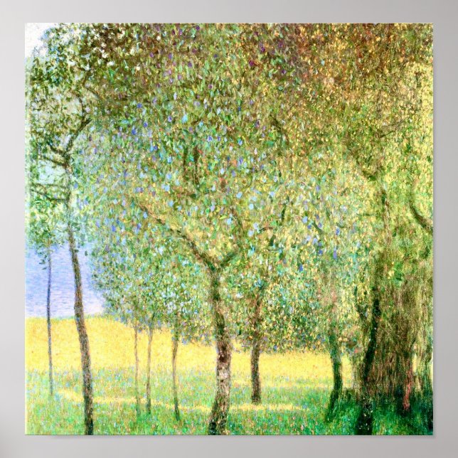 Obstbäume von Gustav Klimt Poster (Vorne)