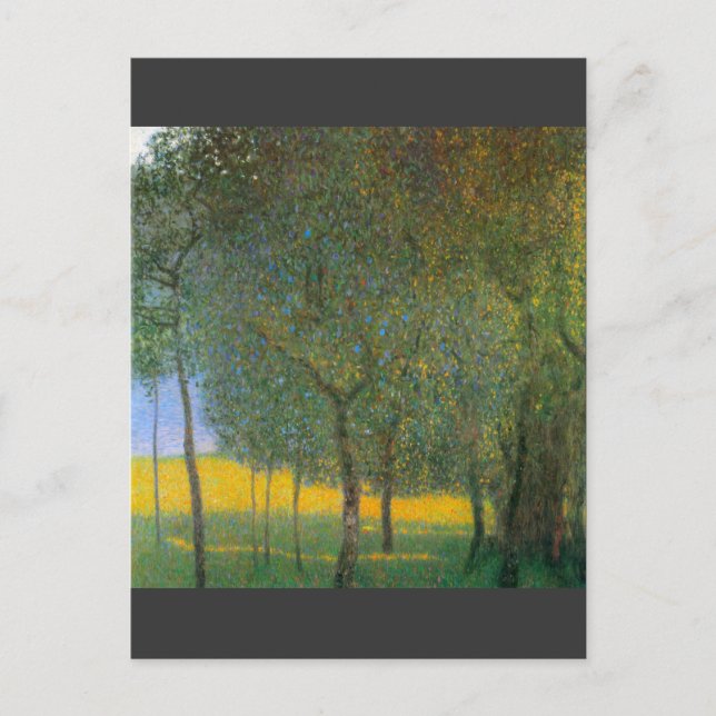 Obstbäume von Gustav Klimt Postkarte (Vorderseite)
