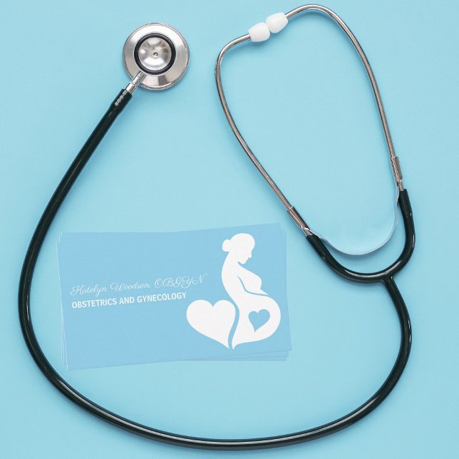Obstetrics Gynecology Maternity Ward Baby Blue Visitenkarte (Von Creator hochgeladen)