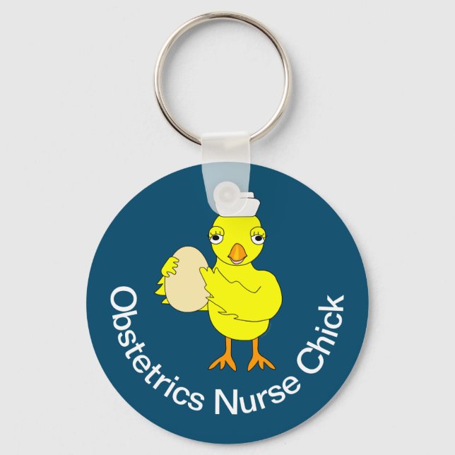 Obstetrics Nurse Chick Schlüsselanhänger (Vorderseite)