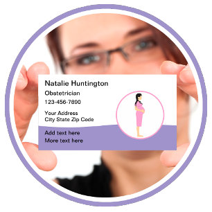 Obstetriker Gynäkologe Visitenkarte
