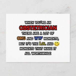 Obstetriker ... OMG WTF LOL Postkarte