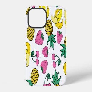 Obstfiesta: Bananen, Ananas, Erdbeeren iPhone 12 Hülle