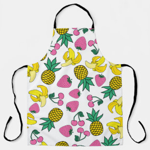 Obstfiesta: Bananen, Ananas, Erdbeeren Schürze