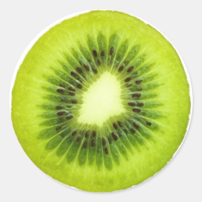 Obstgarnsticker - Kiwifruit Runder Aufkleber (Vorderseite)