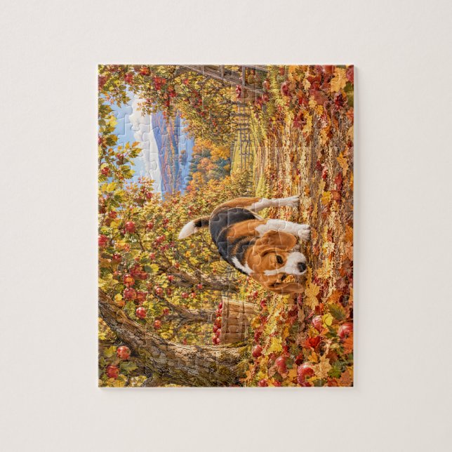 Obstgarten-Explorer Herbst-Beagle-Puzzle (Vertikal)