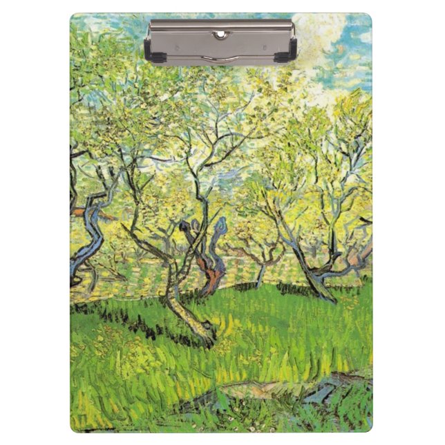 Obstgarten in Blossom. Vincent van Gogh. Klemmbrett (Vorderseite)