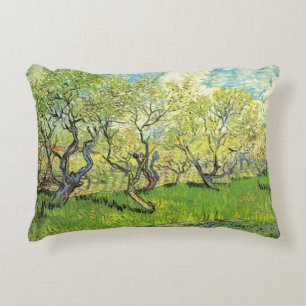 Obstgarten in Blüte von Vincent van Gogh Dekokissen
