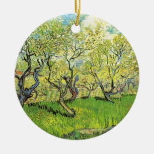 Obstgarten in Blüte von Vincent van Gogh Keramik Ornament