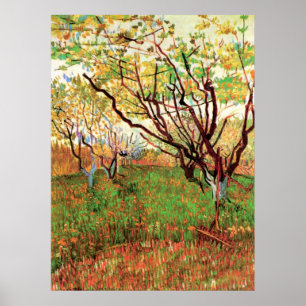 Obstgarten in Blüte von Vincent van Gogh Poster