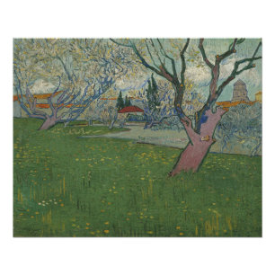 Obstgärten in der Blüten-Ansicht von Arles durch Poster