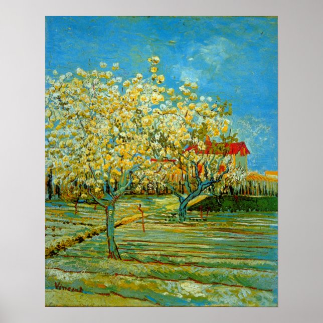 Obstgarten von Blossom von Vincent van Gogh Poster (Vorne)