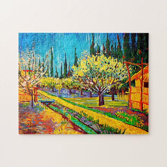 Obstgarten, von den Zypressen Vincent Van Gogh beg (Horizontal)