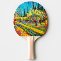 Obstgarten, von den Zypressen Vincent Van Gogh beg