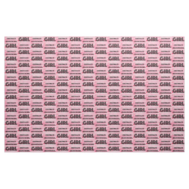 Obstinate Headstrong Girl Fabric Stoff (Yard (91,4 cm))