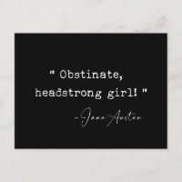Obstiniertes Headstrong Girl Jane Austen