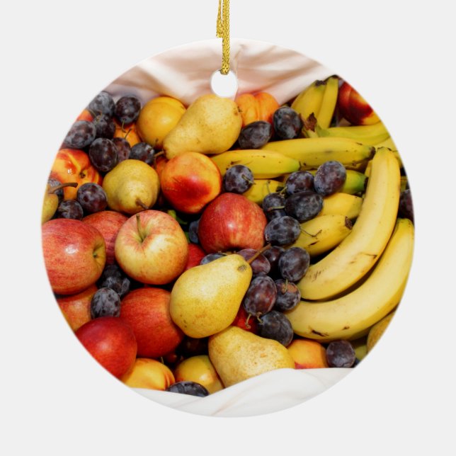 Obstkorb Keramikornament (Hinten)
