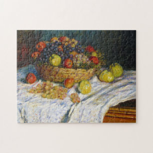 Obstkorb mit Äpfeln und Trauben Claude Monet