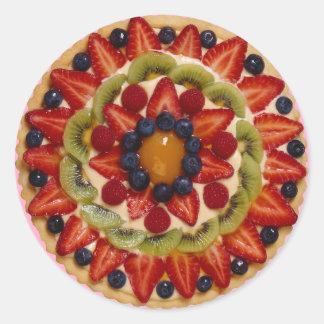 Obstkuchen Runder Aufkleber