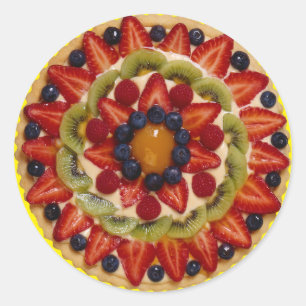 Obstkuchen Runder Aufkleber