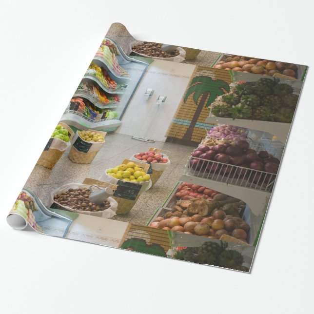Obstladen Geschenkpapier (Ungerollt)