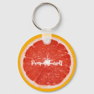Obstnahrung Schlüsselkette - Grapefruit - Pamper Schlüsselanhänger