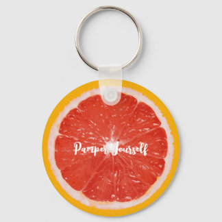 Obstnahrung Schlüsselkette - Grapefruit - Pamper Schlüsselanhänger
